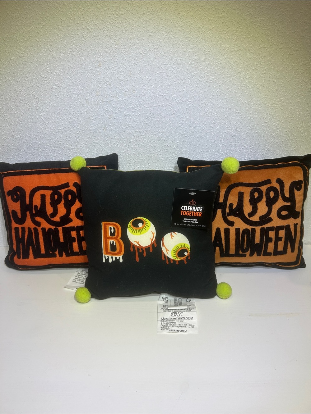 Halloween Throw Pillows by Celebrate Together (Set of 3)